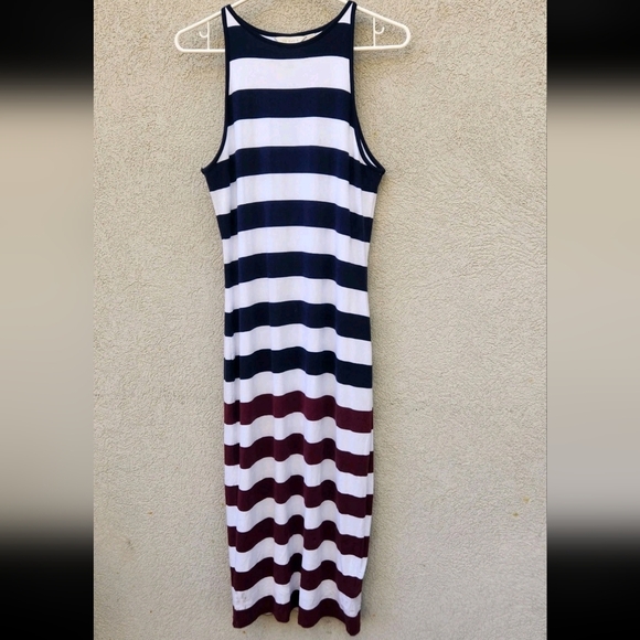 Ted Baker London Dresses & Skirts - TED BAKER Womens Yuni Rowing Dress Small Blue Maxi Nautical Striped Summer Lined